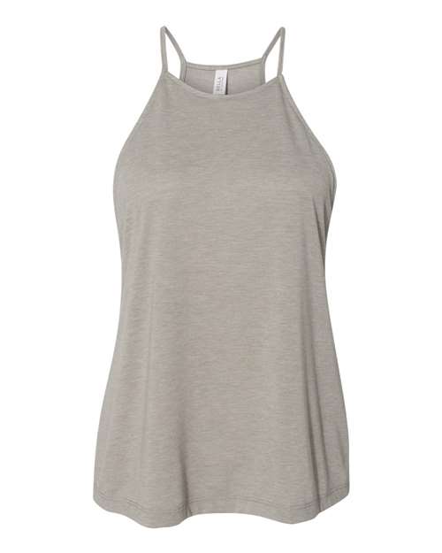 BELLA + CANVAS 8809 — Women's Flowy High-Neck Tank - Heather Stone