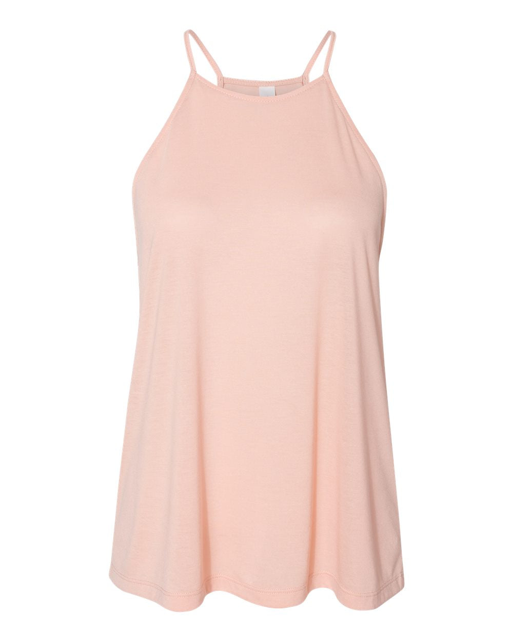 BELLA + CANVAS 8809 — Women's Flowy High-Neck Tank — Peach (flat)