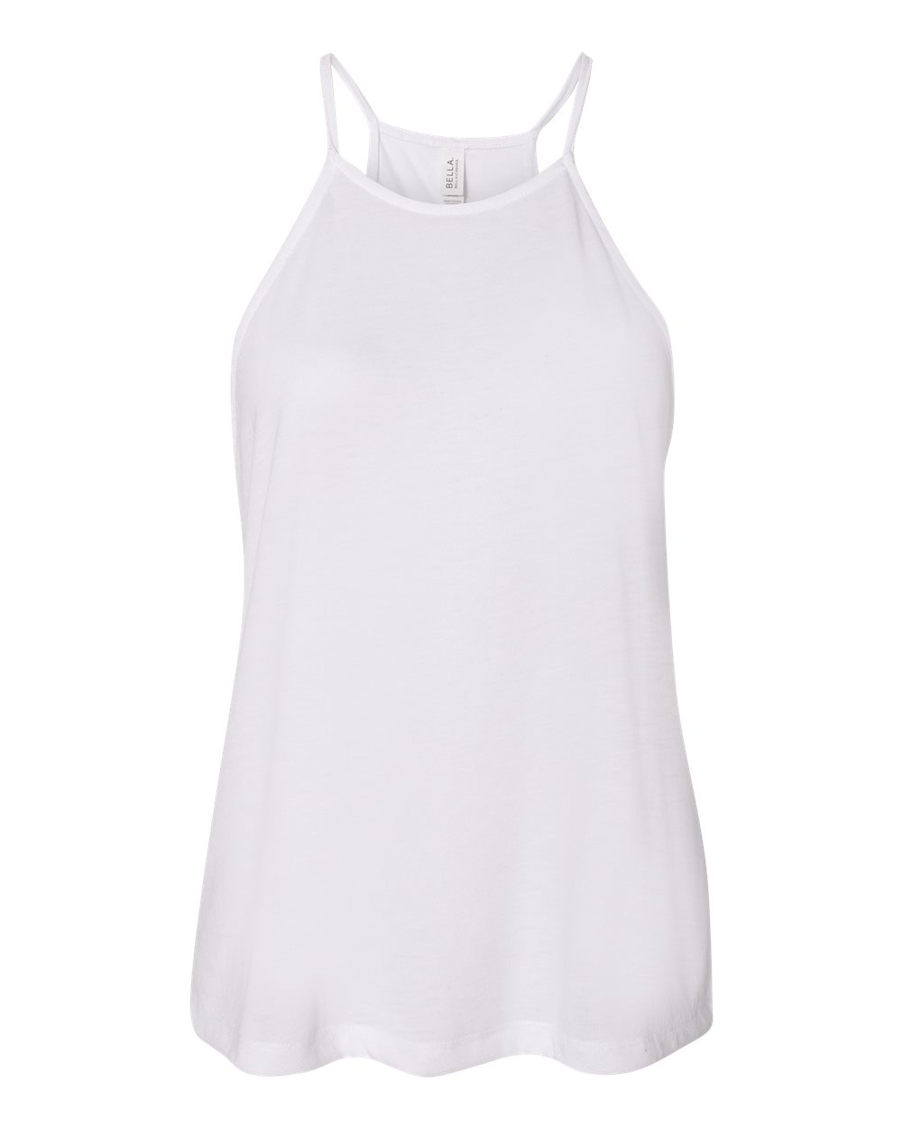 BELLA + CANVAS 8809 — Women's Flowy High-Neck Tank — White