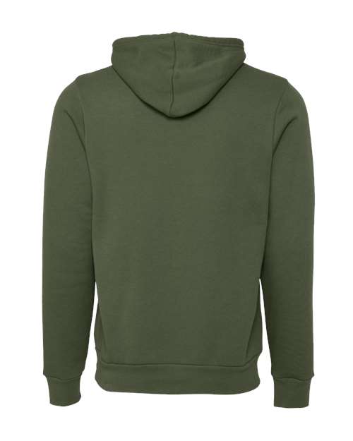 BELLA + CANVAS 3719 - Unisex Sponge Fleece Hoodie Sweatshirt - Military Green