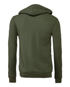 BELLA + CANVAS 3739 - Unisex Sponge Fleece Full-Zip Hoodie Sweatshirt - Military Green