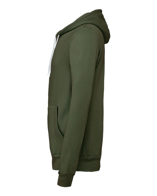 BELLA + CANVAS 3739 - Unisex Sponge Fleece Full-Zip Hoodie Sweatshirt - Military Green