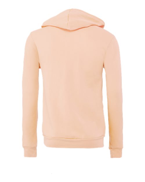 BELLA + CANVAS 3739 - Unisex Sponge Fleece Full-Zip Hoodie Sweatshirt - Peach