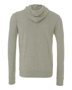 BELLA + CANVAS 3739 - Unisex Sponge Fleece Full-Zip Hoodie Sweatshirt - Heather Stone