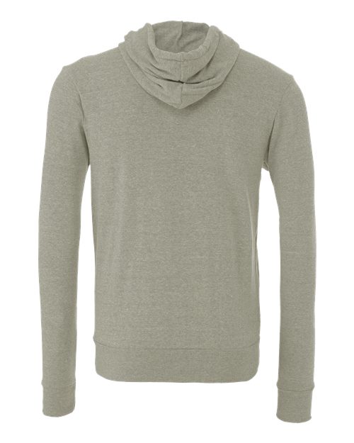 BELLA + CANVAS 3739 - Unisex Sponge Fleece Full-Zip Hoodie Sweatshirt - Heather Stone