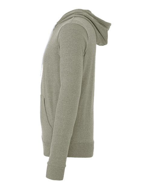 BELLA + CANVAS 3739 - Unisex Sponge Fleece Full-Zip Hoodie Sweatshirt - Heather Stone