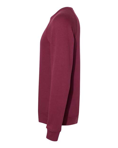 BELLA + CANVAS 3901 - Unisex Sponge Fleece Raglan Crewneck Sweatshirt - Maroon