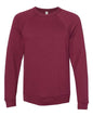 BELLA + CANVAS 3901 - Unisex Sponge Fleece Raglan Crewneck Sweatshirt - Maroon