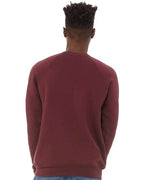 BELLA + CANVAS 3901 - Unisex Sponge Fleece Raglan Crewneck Sweatshirt - Maroon