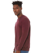 BELLA + CANVAS 3901 - Unisex Sponge Fleece Raglan Crewneck Sweatshirt - Maroon