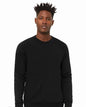 BELLA + CANVAS 3901 - Unisex Sponge Fleece Raglan Crewneck Sweatshirt - Black Heather