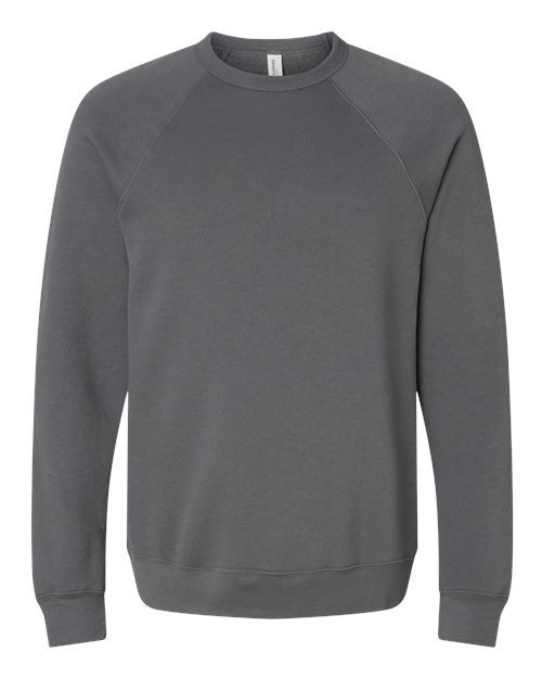 BELLA + CANVAS 3901 - Unisex Sponge Fleece Raglan Crewneck Sweatshirt - Asphalt