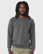 BELLA + CANVAS 3901 - Unisex Sponge Fleece Raglan Crewneck Sweatshirt - Asphalt