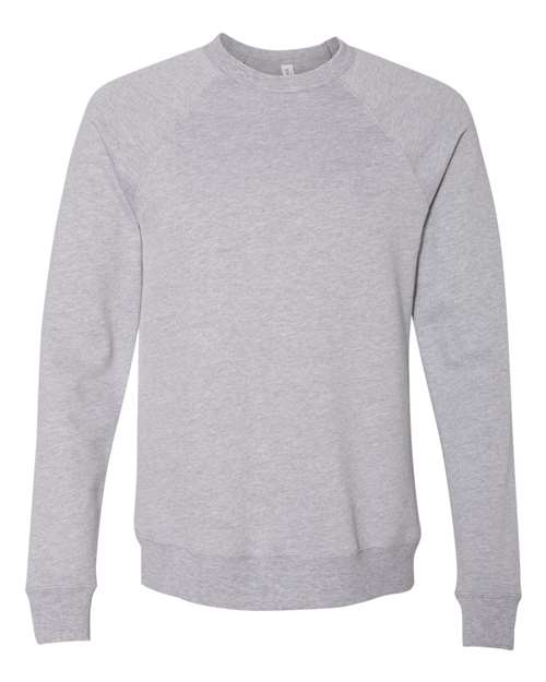 BELLA + CANVAS 3901 - Unisex Sponge Fleece Raglan Crewneck Sweatshirt - Athletic Heather