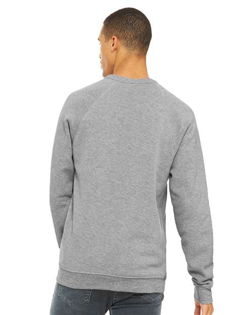BELLA + CANVAS 3901 - Unisex Sponge Fleece Raglan Crewneck Sweatshirt - Athletic Heather