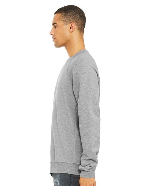 BELLA + CANVAS 3901 - Unisex Sponge Fleece Raglan Crewneck Sweatshirt - Athletic Heather