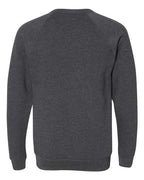 BELLA + CANVAS 3901 - Unisex Sponge Fleece Raglan Crewneck Sweatshirt - Dark Grey Heather