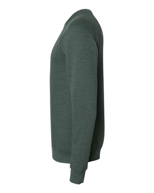 BELLA + CANVAS 3901 - Unisex Sponge Fleece Raglan Crewneck Sweatshirt - Heather Forest