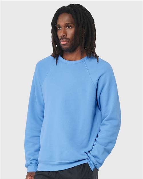 BELLA + CANVAS 3901 - Unisex Sponge Fleece Raglan Crewneck Sweatshirt - Carolina Blue
