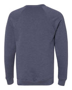BELLA + CANVAS 3901 - Unisex Sponge Fleece Raglan Crewneck Sweatshirt - Heather Navy
