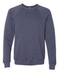 BELLA + CANVAS 3901 - Unisex Sponge Fleece Raglan Crewneck Sweatshirt - Heather Navy