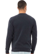 BELLA + CANVAS 3901 - Unisex Sponge Fleece Raglan Crewneck Sweatshirt - Heather Navy