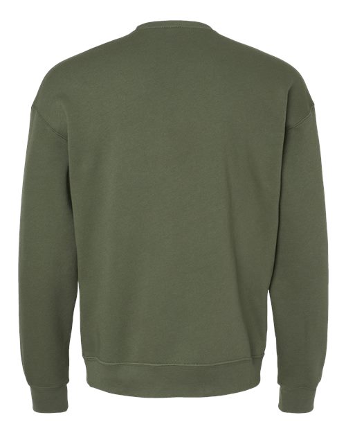 BELLA + CANVAS 3945 - Unisex Sponge Fleece Drop Shoulder Crewneck Sweatshirt - Military Green