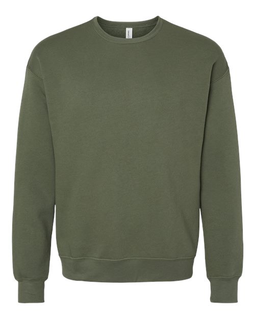 BELLA + CANVAS 3945 - Unisex Sponge Fleece Drop Shoulder Crewneck Sweatshirt - Military Green
