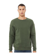 BELLA + CANVAS 3945 - Unisex Sponge Fleece Drop Shoulder Crewneck Sweatshirt - Military Green