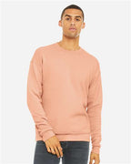 BELLA + CANVAS 3945 - Unisex Sponge Fleece Drop Shoulder Crewneck Sweatshirt - Peach