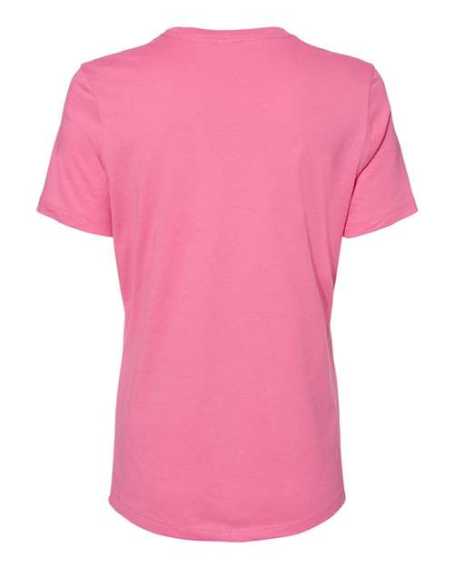 BELLA + CANVAS 6400 - Womens Relaxed Jersey Tee - Charity Pink