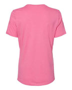 BELLA + CANVAS 6400 - Womens Relaxed Jersey Tee - Charity Pink