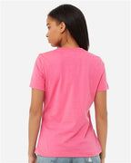 BELLA + CANVAS 6400 - Womens Relaxed Jersey Tee - Charity Pink