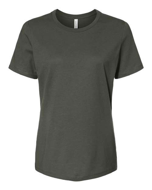 BELLA + CANVAS 6400 - Womens Relaxed Jersey Tee - Military Green