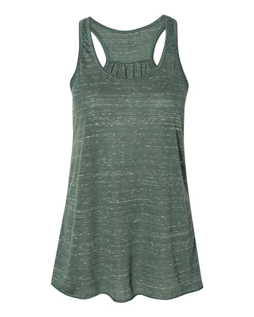 BELLA + CANVAS 8800 - Women's Flowy Racerback Tank - Forest Marble