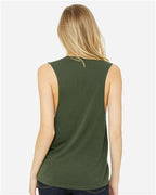 BELLA + CANVAS 8803 - Women's Flowy Scoop Muscle Tank - Military Green
