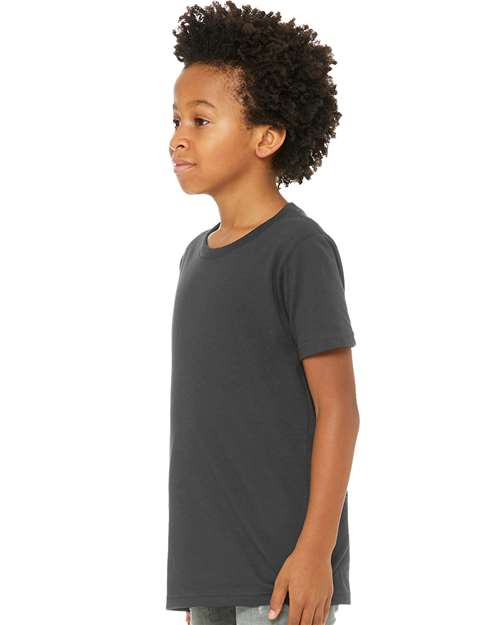 BELLA + CANVAS 3001Y - Youth Jersey Tee - Dark Grey