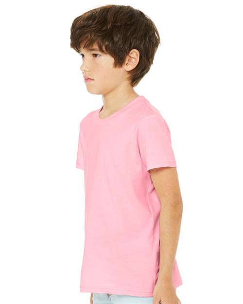 BELLA + CANVAS 3001Y - Youth Jersey Tee - Pink