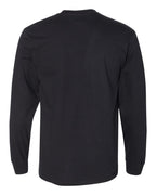 Gildan H400 — Unisex Hammer™ Long Sleeve T-Shirt — Black (flat)