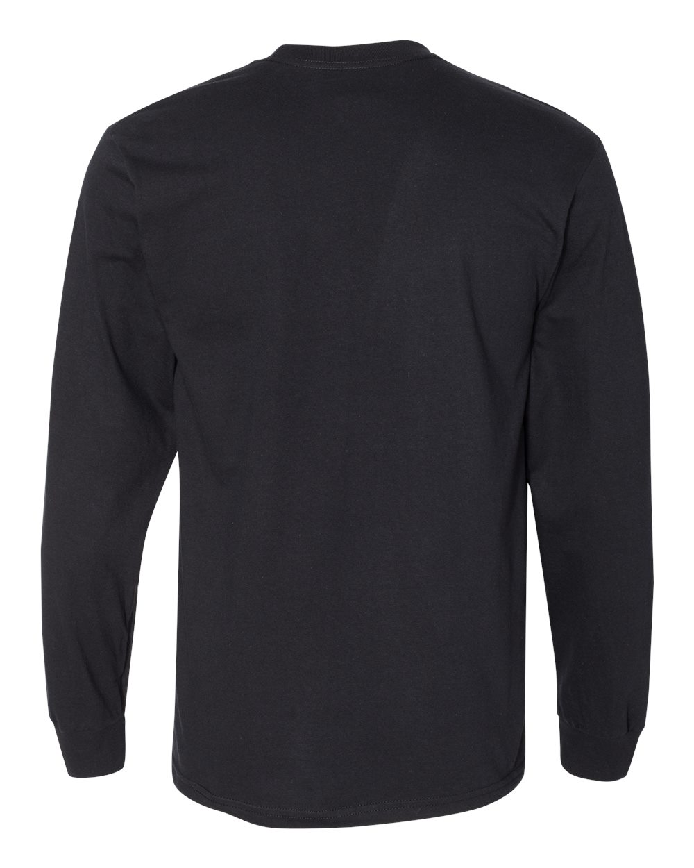 Gildan H400 — Unisex Hammer™ Long Sleeve T-Shirt — Black (flat)
