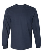 Gildan H400 — Unisex Hammer™ Long Sleeve T-Shirt — Dark Navy (flat)