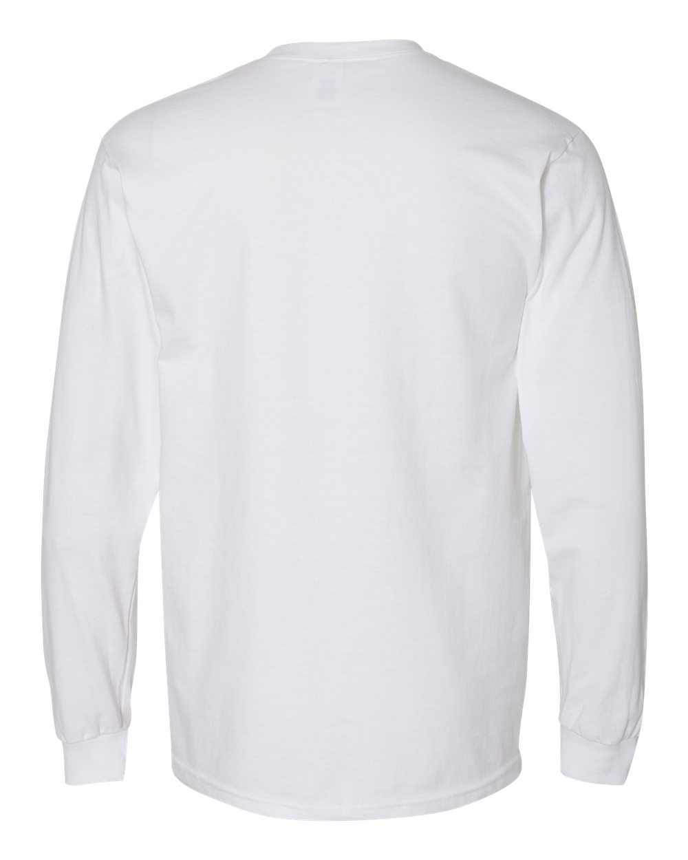 Gildan H400 — Unisex Hammer™ Long Sleeve T-Shirt — White (flat)