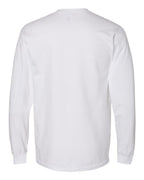 Gildan H400 — Unisex Hammer™ Long Sleeve T-Shirt — White (flat)
