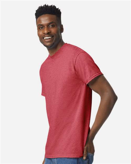 Gildan 8000 - Unisex DryBlend T-Shirt - Heather Scarlet Red