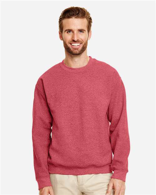 Gildan 18000 - Unisex Heavy BlendTM Crewneck Sweatshirt - Heather Scarlet Red