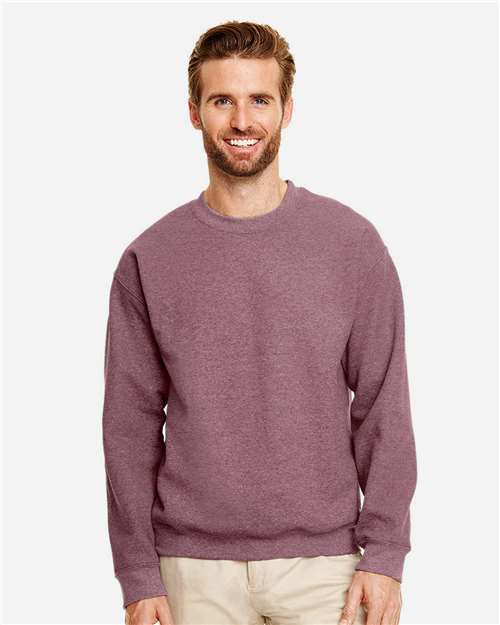 Gildan 18000 - Unisex Heavy BlendTM Crewneck Sweatshirt - Heather Dark Maroon