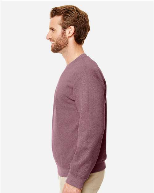 Gildan 18000 - Unisex Heavy BlendTM Crewneck Sweatshirt - Heather Dark Maroon