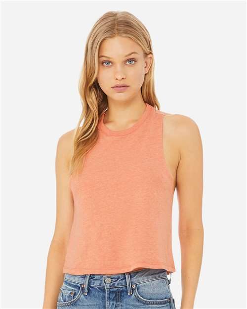 BELLA + CANVAS 6682 - Women's Racerback Crop Tank BELLA + CANVAS