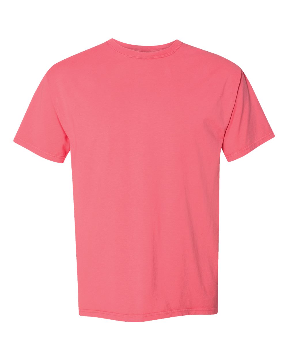 ComfortWash by Hanes GDH100 - Men's Garment-Dyed T-Shirt — Coral Craze (flat)