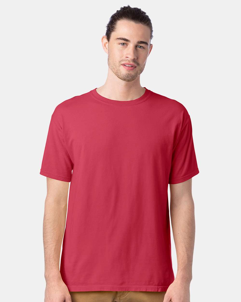 ComfortWash by Hanes GDH100 - Men's Garment-Dyed T-Shirt — Crimson Fall